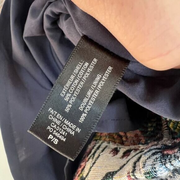 Icone Simons Women’s Small Floral Tapestry Textured Mini Skirt Granny Boho Cute - Picture 9 of 9